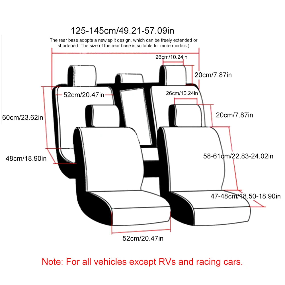 2024 Housses Siège en Cuir Universel pour La Plupart des Voitures